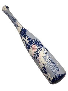 Rawlings LA Dodgers Foam Baseball Bat MLB Grand Slam Softee Blue Splash Print